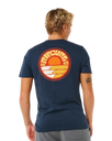 Pacific Rinse Stacked T-Shirt in Dark Navy