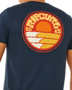 Pacific Rinse Stacked T-Shirt in Dark Navy