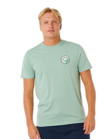 The Rip Curl Mens Pacific Rinse Stacked T-Shirt in Aloe