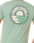 The Rip Curl Mens Pacific Rinse Stacked T-Shirt in Aloe
