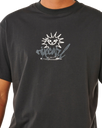 Inner Visions Rotten Sun T-Shirt in Washed Black