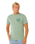 The Rip Curl Mens Keep On Trucking T-Shirt in Aloe