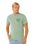 The Rip Curl Mens Keep On Trucking T-Shirt in Aloe