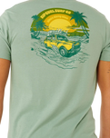 The Rip Curl Mens Keep On Trucking T-Shirt in Aloe