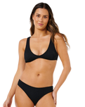 Vibe Surf Bralette Bikini Top in Black