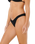 Vibe Surf High Cheeky Bikini Bottoms in Black