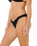 Vibe Surf High Cheeky Bikini Bottoms in Black