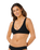 Vibe Surf V Neck Bikini Top in Black