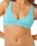 Vibe Surf V Neck Bikini Top in Sea Blue