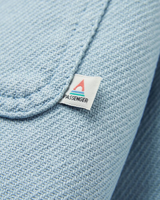 The Passenger Mens Island Heavy Twill Shirt in Faded Denim