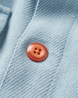 The Passenger Mens Island Heavy Twill Shirt in Faded Denim