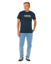 The Rip Curl Mens Streamline Likemumma T-Shirt in Dark Navy