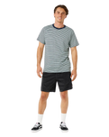 AOTS Stripe T-Shirt in Dark Navy