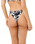 Topanga Geo Hi Leg Skimpy Bikini Bottoms in Black