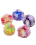 The Crocs Dyed Puff Jibbitz (5 Pack) in Assorted