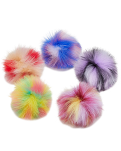 The Crocs Dyed Puff Jibbitz (5 Pack) in Assorted