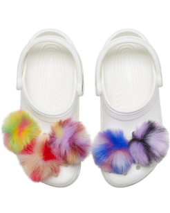 The Crocs Dyed Puff Jibbitz (5 Pack) in Assorted