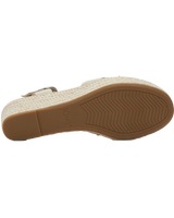 The Toms Womens Audrey Espadrille Wedge Sandals in Fog
