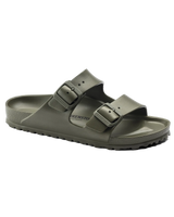 The Birkenstock Womens Arizona Essentials Eva Sandals in Khaki