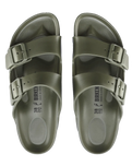 The Birkenstock Womens Arizona Essentials Eva Sandals in Khaki