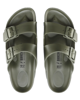 The Birkenstock Womens Arizona Essentials Eva Sandals in Khaki