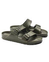 The Birkenstock Womens Arizona Essentials Eva Sandals in Khaki