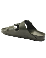 The Birkenstock Womens Arizona Essentials Eva Sandals in Khaki