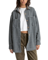 Evergreen Shacket in Sea Green