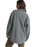 Evergreen Shacket in Sea Green