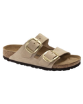 Arizona Big Buckle Nubuk Leather Sandals in Sandcastle