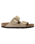 Arizona Big Buckle Nubuk Leather Sandals in Sandcastle