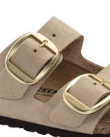 Arizona Big Buckle Nubuk Leather Sandals in Sandcastle
