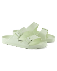 The Birkenstock Womens Arizona EVA Sandals in Faded Lime