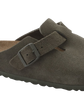 Boston Suede Leather Sandals in Thyme