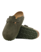 Boston Suede Leather Sandals in Thyme