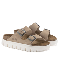 The Birkenstock Womens Papillio Arizona Chunky Sandals in Warm Sand