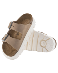 The Birkenstock Womens Papillio Arizona Chunky Sandals in Warm Sand