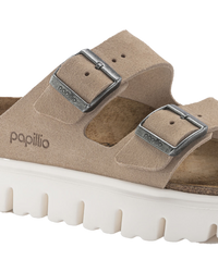 The Birkenstock Womens Papillio Arizona Chunky Sandals in Warm Sand