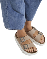 The Birkenstock Womens Papillio Arizona Chunky Sandals in Warm Sand
