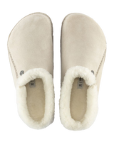Zermatt Premium Suede Slipper in Antique White