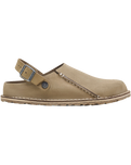 The Birkenstock Mens Lutry Premium Suede Sandals in Gray Taupe