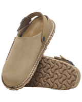 The Birkenstock Mens Lutry Premium Suede Sandals in Gray Taupe