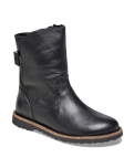 Uppsala Natural Leather Boots in Black