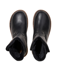 Uppsala Natural Leather Boots in Black