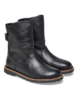 Uppsala Natural Leather Boots in Black