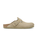Womens Boston Suede Leather Sandals in Faded Khaki