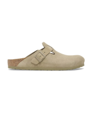 Womens Boston Suede Leather Sandals in Faded Khaki