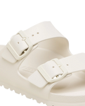 The Birkenstock Womens Arizona EVA Sandals in Eggshell