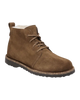 The Birkenstock Womens Uppsala Mid Shearling Suede Leather Boots in Dark Tea