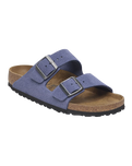 Arizona Suede Leather Sandals in Purple Dusk